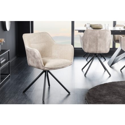 Design forgószék Rahiq pezsgő bársony