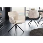 Design forgószék Rahiq pezsgő bársony