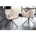 Design forgószék Rahiq pezsgő bársony