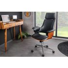 Design irodai szék Uriela dió / fekete
