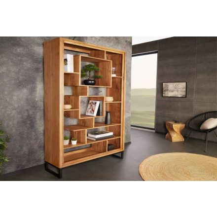 Design könyvespolc Louis Honey 190 cm akác