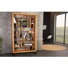 Design könyvespolc Louis Honey 190 cm akác