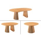 Hosszabbítható étkezőasztal Wadeline 120-160-200 cm természetes tölgy