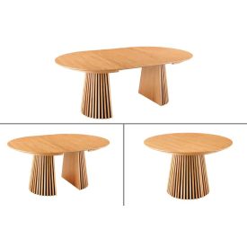   Hosszabbítható étkezőasztal Wadeline 120-160-200 cm természetes tölgy