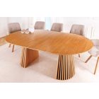 Hosszabbítható étkezőasztal Wadeline 120-160-200 cm természetes tölgy