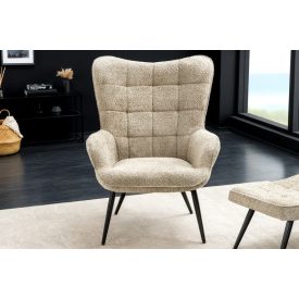 Design fotel Sweden szürke-bézs