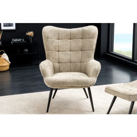 Design fotel Sweden szürke-bézs