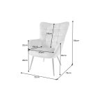 Design fotel Sweden szürke-bézs