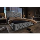 Design ágy Laney 180 x 200 cm szürke szövet