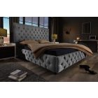 Design ágy Laney 180 x 200 cm szürke szövet