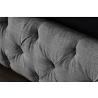 Design ágy Laney 180 x 200 cm szürke szövet