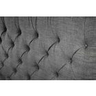 Design ágy Laney 180 x 200 cm szürke szövet