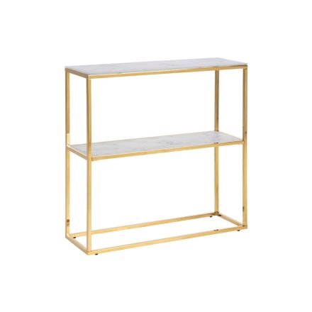 Luxus konzolasztal Agostino 79 cm arany - üveg
