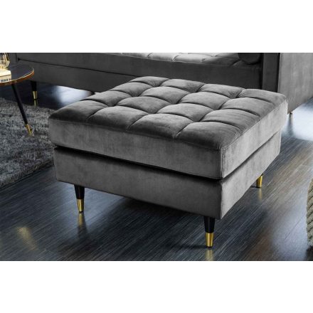 Design puff Adan 80 cm szürke bársony