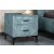 Design éjjeliszekrény Bailey petrol bársony 