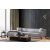 Design sarokkanapé Dellyn 250 cm világosszürke - bal