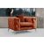 Design fotel Rococo narancssárga