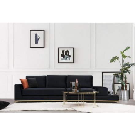 Design kanapé Dashania 320 cm fekete