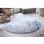 Design kerek szőnyeg Rowan 150 cm bézs-kék
