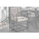 Szánkótalpas szék Boss II kéztámlával szürkésbarna taupe