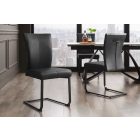 Szánkótalpas szék Bull II fekete