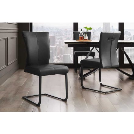 Szánkótalpas szék Bull II fekete