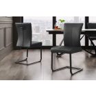 Szánkótalpas szék Bull II fekete