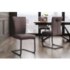 Szánkótalpas szék Bull II szürkésbarna taupe