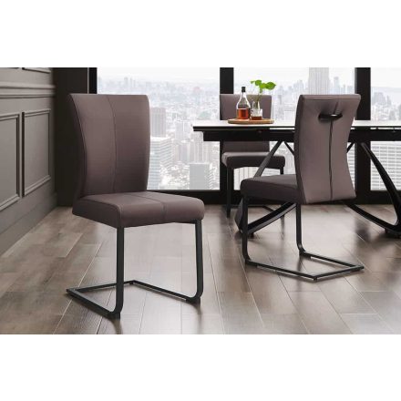 Szánkótalpas szék Bull II szürkésbarna taupe