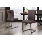 Szánkótalpas szék Bull II szürkésbarna taupe