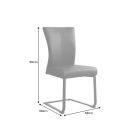 Szánkótalpas szék Bull II szürkésbarna taupe