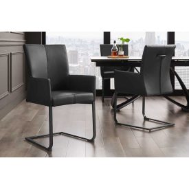   Szánkótalpas szék Bull II kéztámlával szürkésbarna taupe