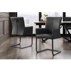 Szánkótalpas szék Bull II kéztámlával szürkésbarna taupe