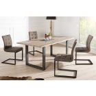  Étkezőszék vintage English szürkésbarna taupe