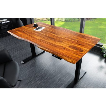 Állítható magasságú íróasztal Massive 160 cm sheesham