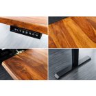 Állítható magasságú íróasztal Massive 160 cm sheesham