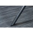 Design forgószék Vallerina fekete bőr