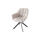 Design forgószék Vallerina bézs buklé