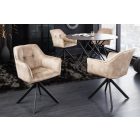 Design forgószék Galileo pezsgő bársony