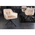 Design forgószék Galileo pezsgő bársony