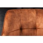 Design forgószék Galileo rézbarna bársony