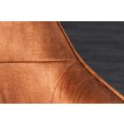 Design forgószék Galileo rézbarna bársony