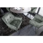 Design forgószék Galileo antik zöld bársony