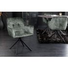 Design forgószék Galileo antik zöld bársony