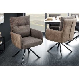 Design forgószék Maddison II szürkésbarna taupe