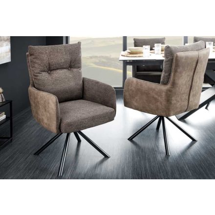 Design forgószék Maddison II szürkésbarna taupe