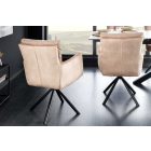 Design forgószék Maddison II pezsgő bézs