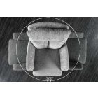 Design forgószék Maddison IV világosszürke