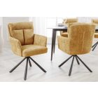 Design forgószék Maddison IV mustársárga