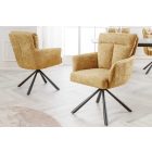 Design forgószék Maddison IV mustársárga